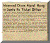 Maynard Dixon Mural Hung in Santa Fe Ticket Office
